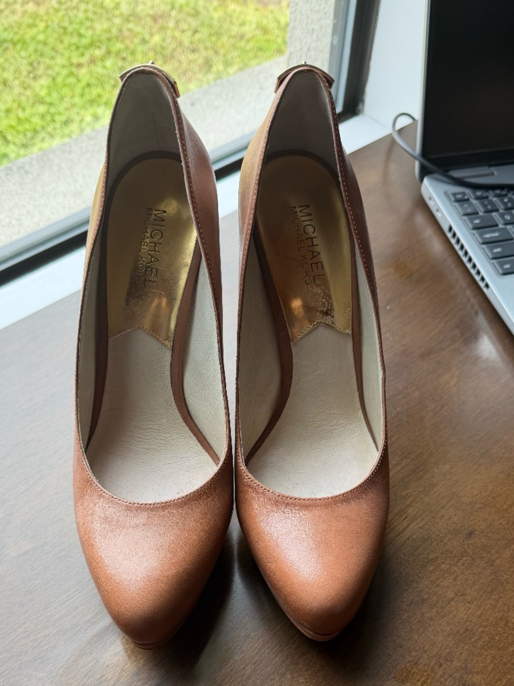 Michael Kors- Gold Hardware Pumps - Size 9.5